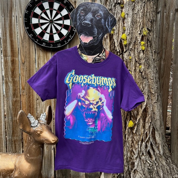 Vintage 90’s Scholastic Book Fair Goosebumps “If Looks Could Kill” Shirt. - Picture 1 of 6